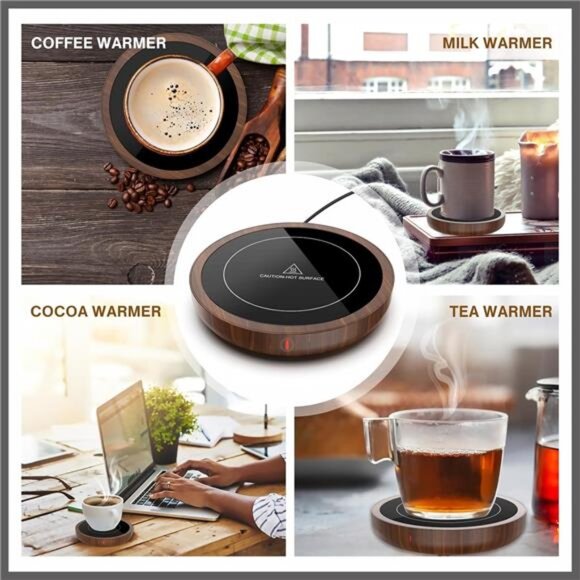 Coffee Mug Warmer,50W Smart Cup Warmer with Auto Shut Off, 3-Temperature Setting - Picture 6 of 7
